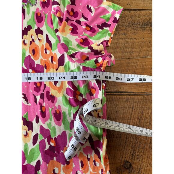 NWT Womens Quacker Factory Pink Hello Spring Floral and Bling Maxi Dress Size 1X - Picture 9 of 11